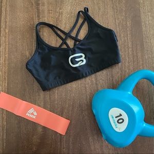 CycleBar x Pheel Sports Bra (Small, Black)
